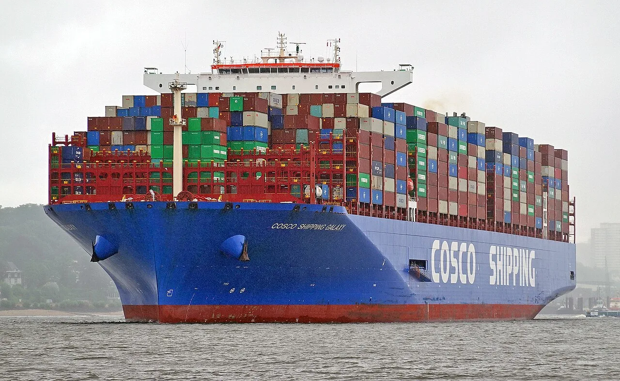 COSCO Shipping Galaxy in Hamburg, July 2025.
