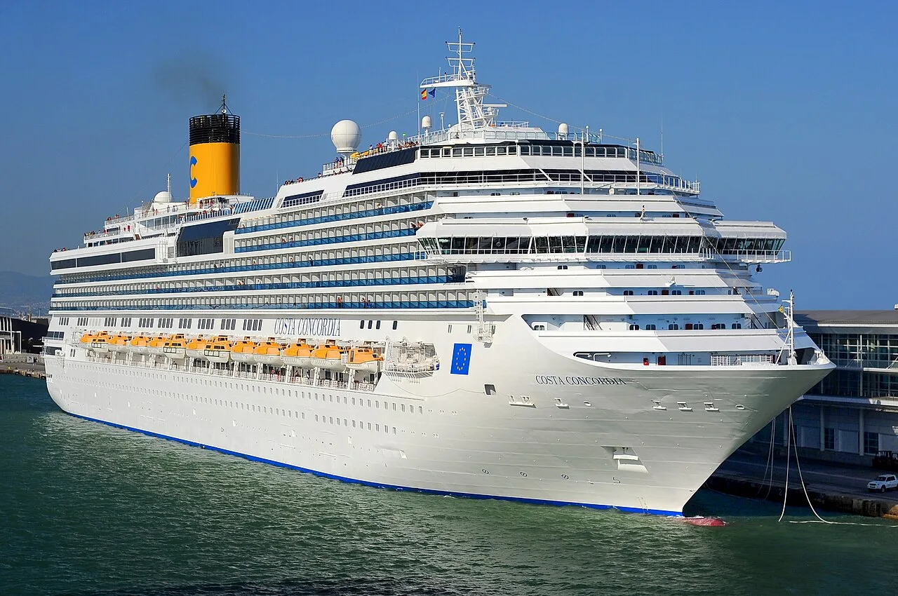 Costa Concordia in service in 2009, before its loss in 2012..