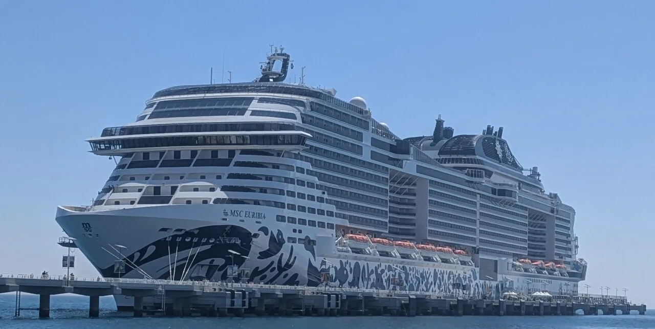 MSC Euribia at Sir Bani Yas Cruise Port.