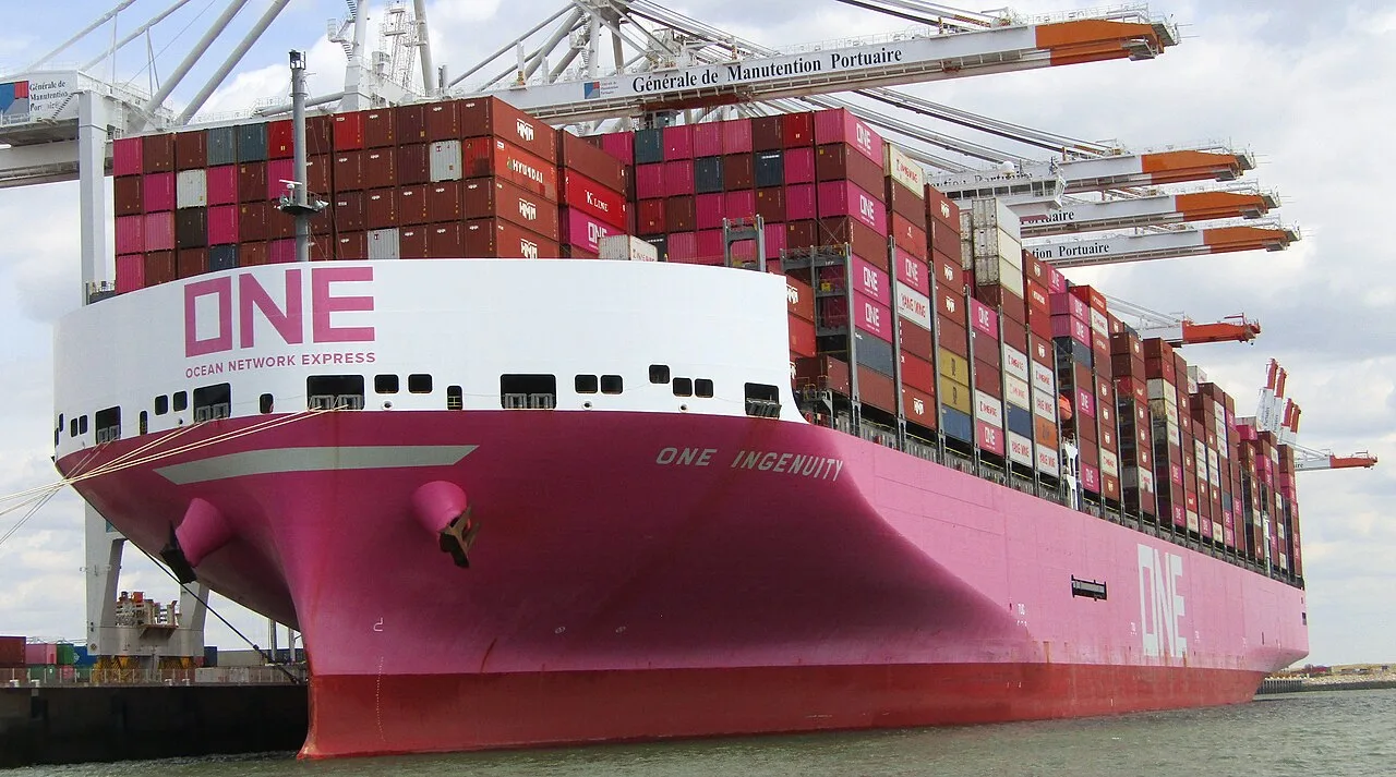 ONE Ingenuity at Le Havre, July 2026.
